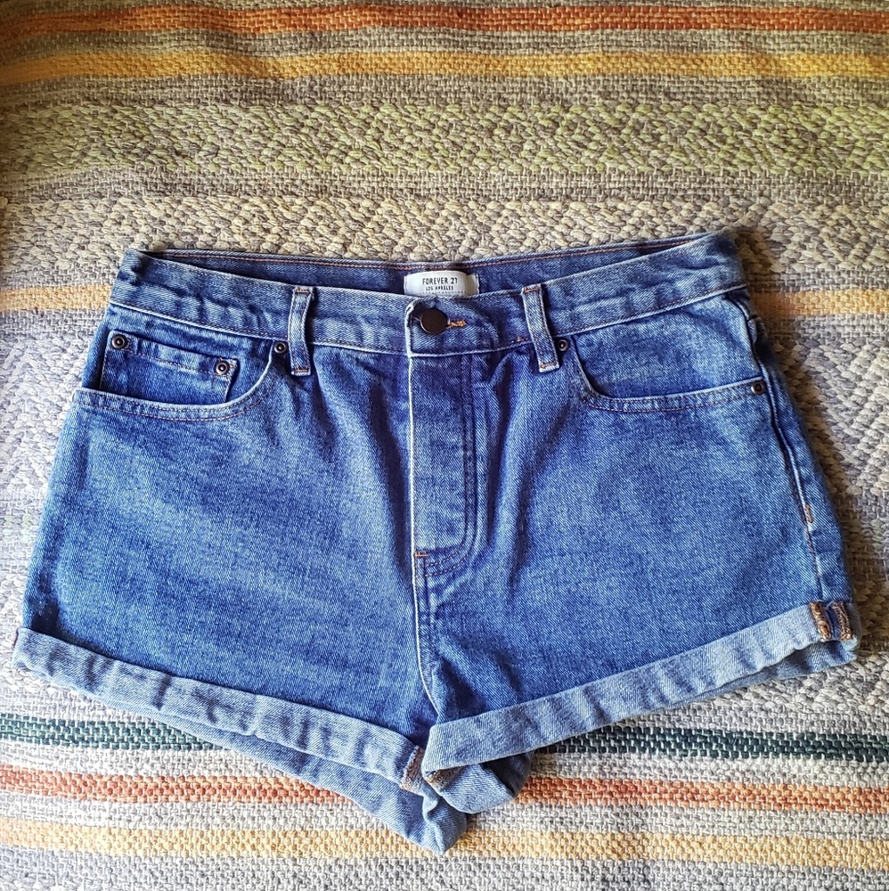 Denim shorts